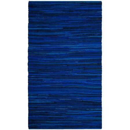 Safavieh Rag Rug Medium Rectangle Area Rug, Blue and Multi - 6 x 9 ft. RAR130B-6